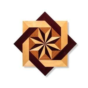  Star Wood Floor Medallion Inlay 18 ms002