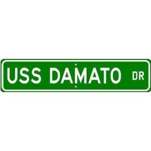  USS DAMATO DD 871 Street Sign   Navy Ship Gift Sailor 