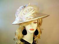 Ladies White Wedding Designer Church Hat Womens Hats  