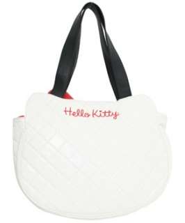 Loungefly Sanrio Hello Kitty Face WHITE Quilted Bag NEW  