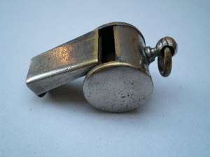 vintage brass whistle  