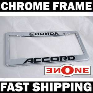 2x Chrome License Plate Frames Honda 08 11 09 10 Accord  