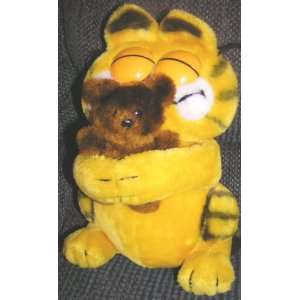  Rare Vintage Plush 12 Garfield the Cat With Eyes Closed 