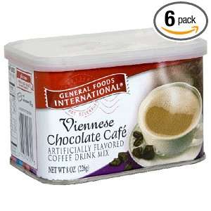 General Foods International Viennese Chocolate Cafe Drink Mix, 8 Ounce 
