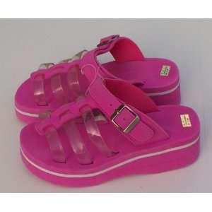  Girls/Womens PINK Sandals w/Wedge Heel/Sole, Size 9 