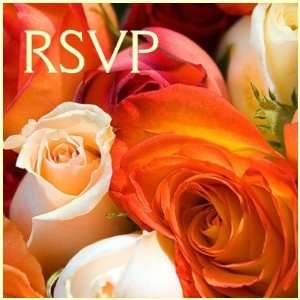  Roses in Bloom RSVP Wedding Party Postage