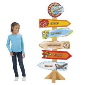  Awesome Adventure Directional Sign   Party Decorations 