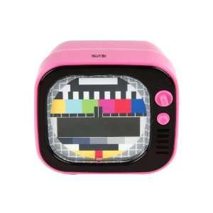    Present Time Wanted TV LED Alarm Clock, Pink