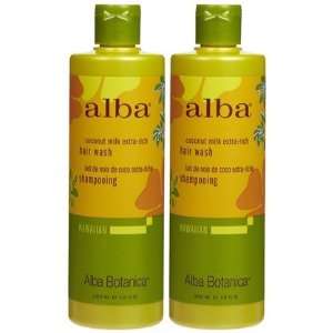  Alba Botanica Extra, Rich Hair Wash, Coconut Milk, 12 oz 