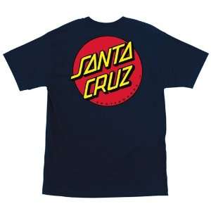  Santa Cruz T Shirts Classic Dot   Navy