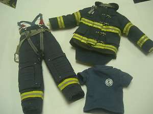 HOT TOYS 1/6 Scale 911 Firefighter Trainee Uniform + T shirt for 12 