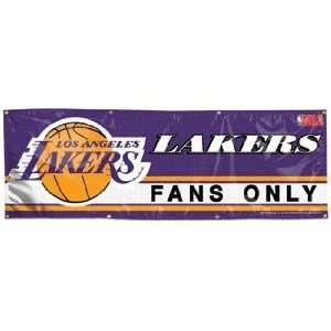  NBA Los Angeles Lakers Banner   2x6 Vinyl Sports 