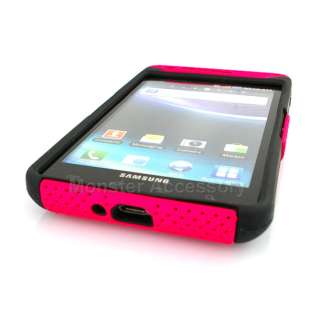 Pink Dual Flex Hard case Soft Gel Cover for Samsung Infuse 4G AT&T 