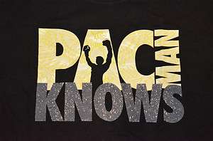   PACQUIAO PACMAN KNOWS T SHIRT LIGHTS OUT 5.2.9 pac man GLOW  