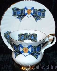 Elizabethan Teacup and Saucer Nova Scotia Tartan  