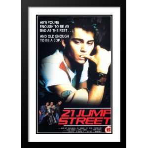  21 Jump Street Framed and Double Matted 20x26 Movie Poster 