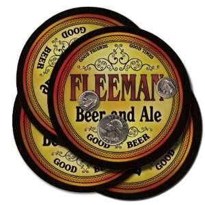  FLEEMAN Family Name Beer & Ale Coasters 