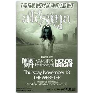  Alesana Poster   LG Concert Flyer   On Frail Wings of 