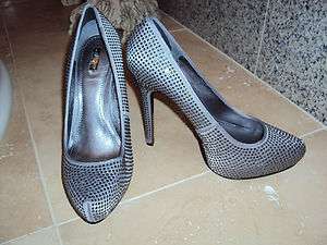 Incredible Report Signature Crystal Studded Heels 10  