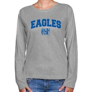  NCAA Coppin State Eagles Ladies Ash Logo Arch Long Sleeve 