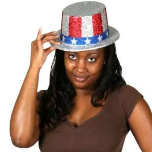   Company Glittered Patriotic Top Hat / Red/White/Blue   One Size