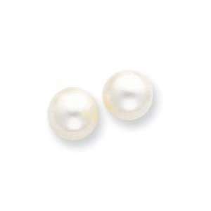  Cultured Mabe Pearl Earrings in 14k Yellow Gold Jewelry