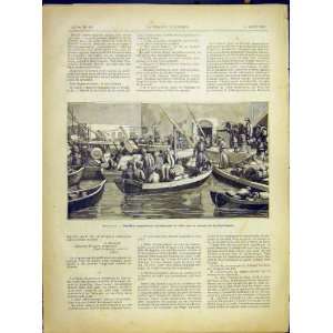  Alexan Rie Families Exodus Village Battle Print 1882