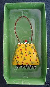 Dept 56 lollysticks designer ornment Christmas purse  