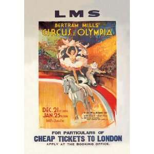 Bertram Mills Circus at Olympia 20x30 poster 