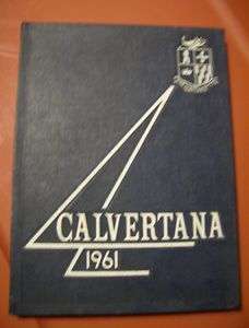1961 Calvertana Yearbook ANNUAL High School Tiffin OH  