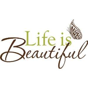   Peel & Stick Life is Beautiful Quotes Wall Decals