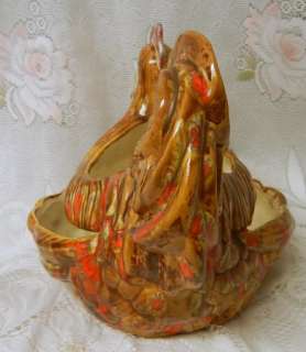 Hen On Nest Vintage Planter Rare Aynels 1974  