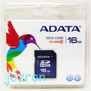 AData Turbo 16GB 16G SDHC SD Card Flash Memory Class 6  