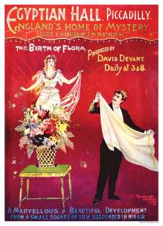 Egyptian Hall Piccadilly 1895 David Devant Magic Poster  