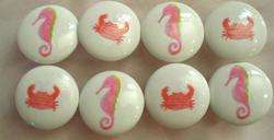Dresser Knobs made Pottery Barn Kids PINK UNDER THE SEA  