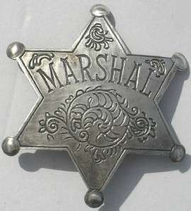 US Marshal Old West Police Badge Sheriff Deputy Ranger  