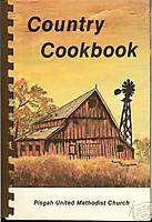 Country Cookbook   Pisgah United Methodist Church, PA   local recipe 