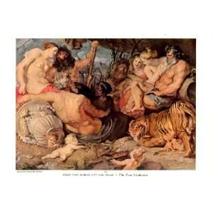  1950 Peter Paul Rubens   The Four Continents   Masterpiece 