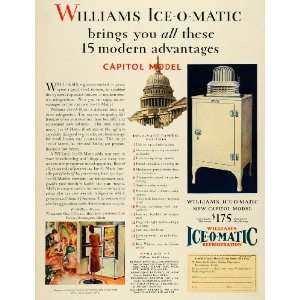  1930 Ad Capitol Kitchen Bloomington IL Ice O Matic 