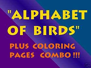 ALPHABET of BIRDS my NEW edition + ABC coloring pages  