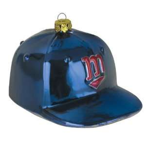  BSS   Minnesota Twins MLB Glass Baseball Cap Ornament (4 