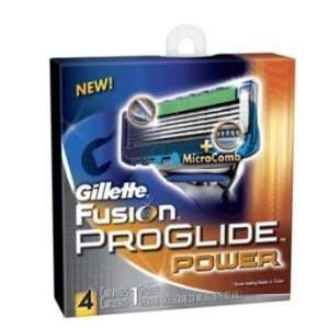  Gillette Fusion Power Proglide Repalcement Head 4 Pack 