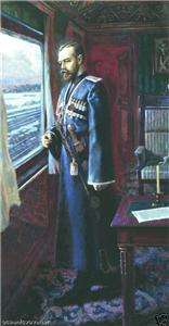 Russian Print Abdication Tsar Nicholas II Romanov  