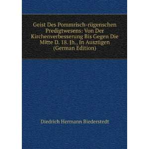   In AuszÃ¼gen (German Edition) Diedrich Hermann Biederstedt Books