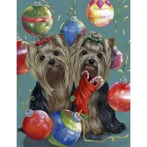  Yorkshire Terrier All That Glitter Greeting Cards Office 