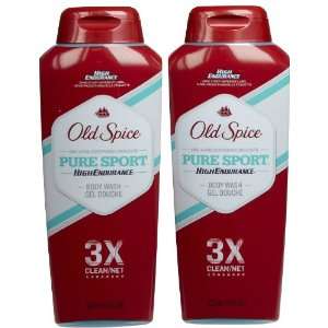 Old Spice High Endurance Body Wash Pure Sport 18oz, Twinpk
