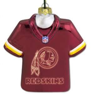  Washington Redskins Laser Jersey Ornament With Team Logo 
