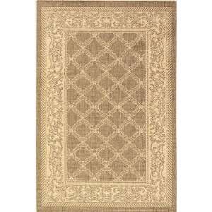 Couristan Entwined All Weather Area Rug   39x55, Chocolate Brown 