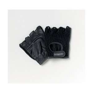  Wheelchair Gloves All Purpose Padded Mesh Black Medium 