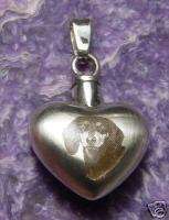 Cremation Heart Photo Urn Urns Necklace Jewelry pet  